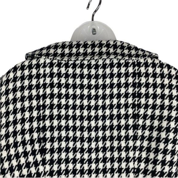 Metrostyle Black & White Houndstooth Cropped Jacket Sz 12 - Picture 10 of 12